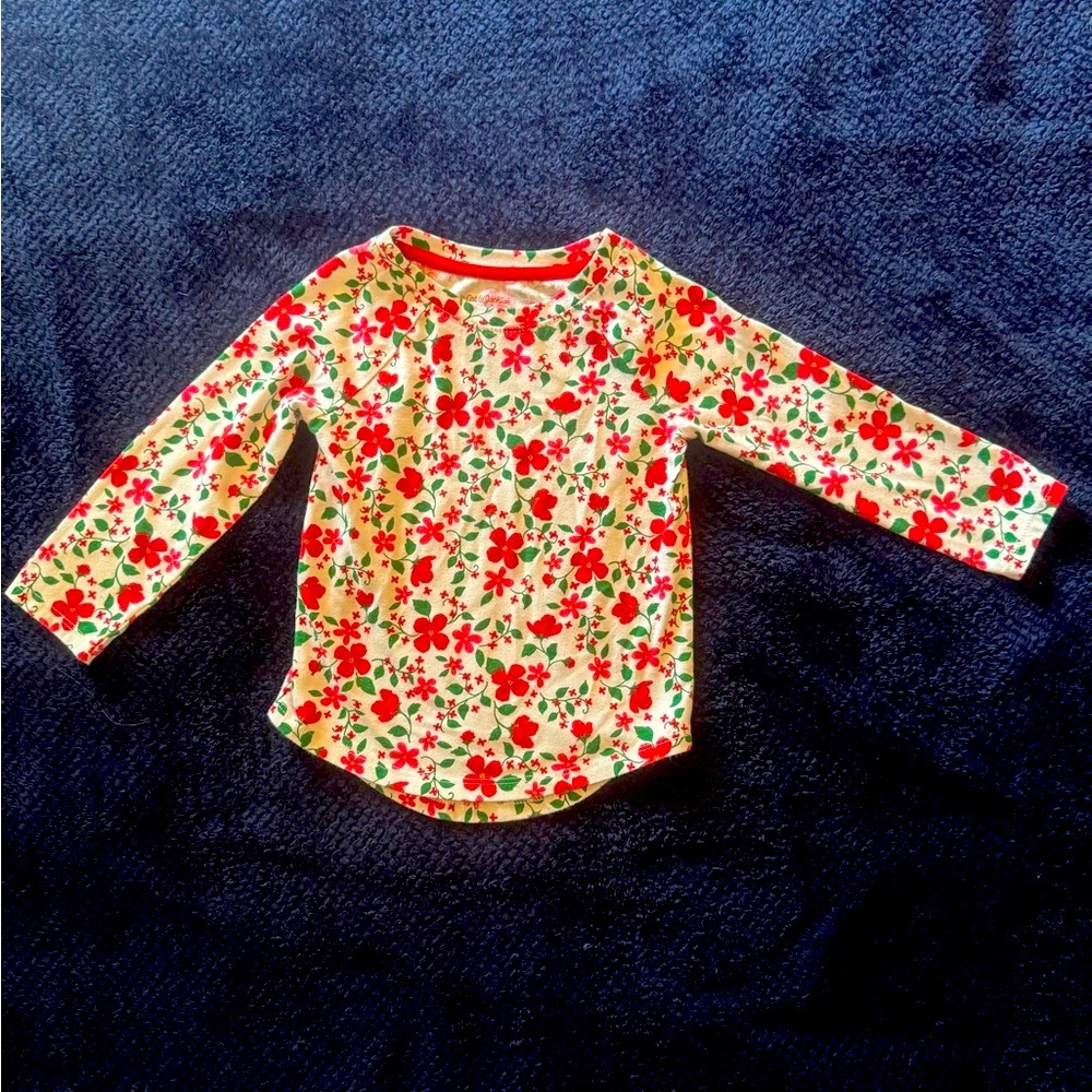 Floral Long Sleeve Toddler Shirt